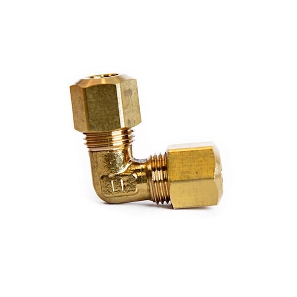 Atc ATC 1/4 in. Compression X 1/4 in. D Compression Yellow Brass 90 Degree Elbow 6JC121010711011 - main